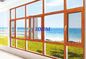 Современный дизайн алюминиевое одетое деревянное Windows дома подгонял цвет опционный для рынка ОАЭ